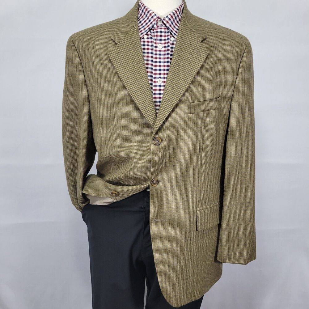 Polo University Ralph Lauren Men's Sport Coat Blazer Three Button Brown Soft 44R